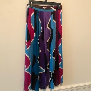 Melrose Retro Pleated Skirt